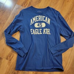 Men's Large American eagle long sleeve,  blue